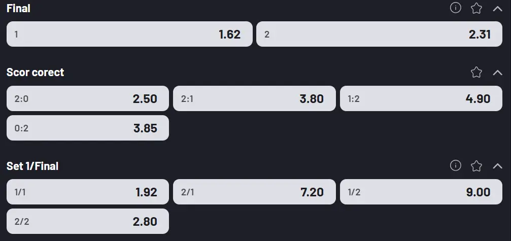 Cote pariuri la Maxbet - grecul caută revanșa în turul trei de la Miami Open, Arthur Fils vs Stefanos Tsitsipas