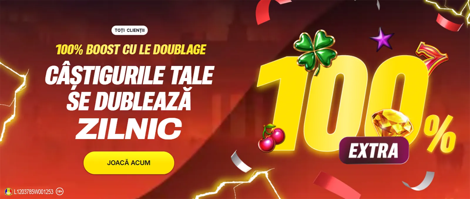 Le Doublage la Napoleon Games: joacă normal și câștigă dublu!