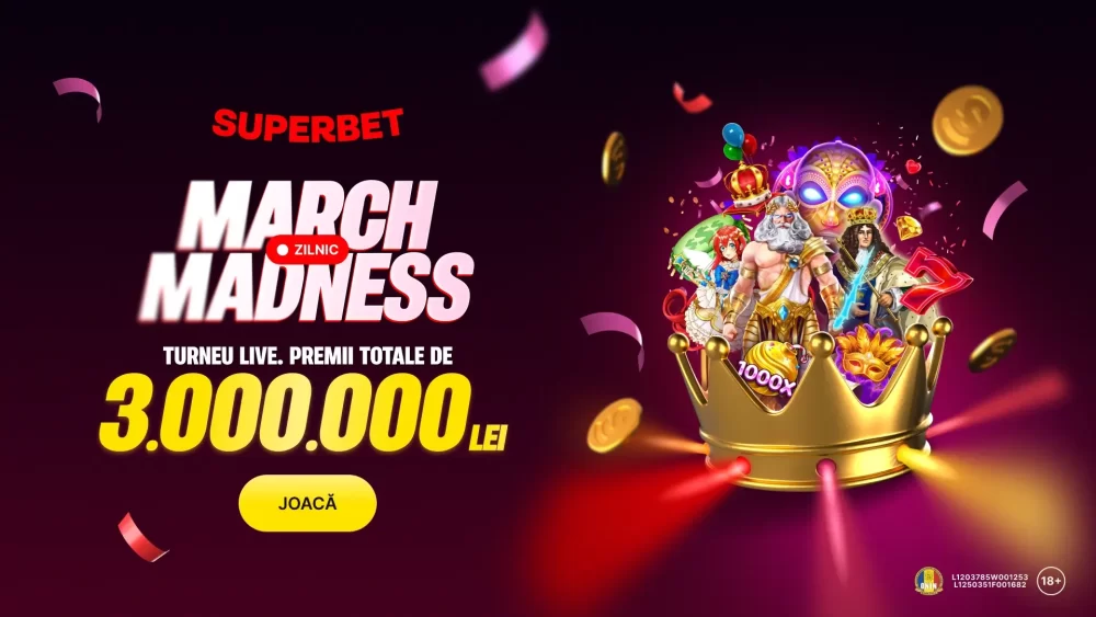 March Madness la Superbet – Ai parte de Turnee în fiecare zi pe tot parcursul lunii martie