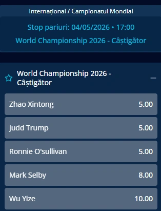 Mr Bit - Care sunt principalii favoriți la câștigarea Mondialului