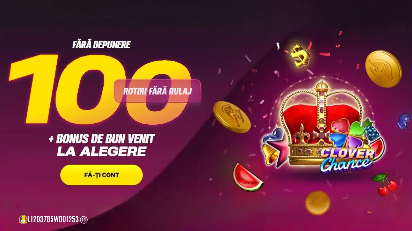 Napoleon Casino 100 rotiri gratuite fără rulaj