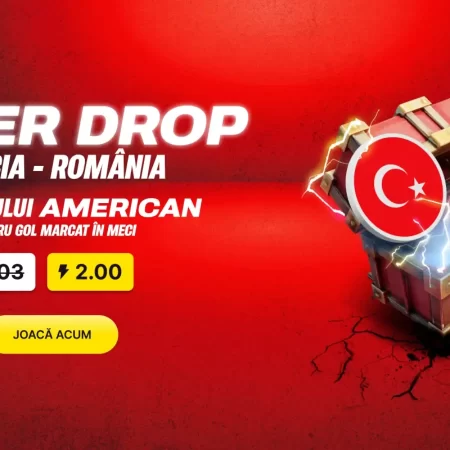 Super Drop X Turcia vs România: Cota 2.00 pentru minim un gol în meci (26 martie)