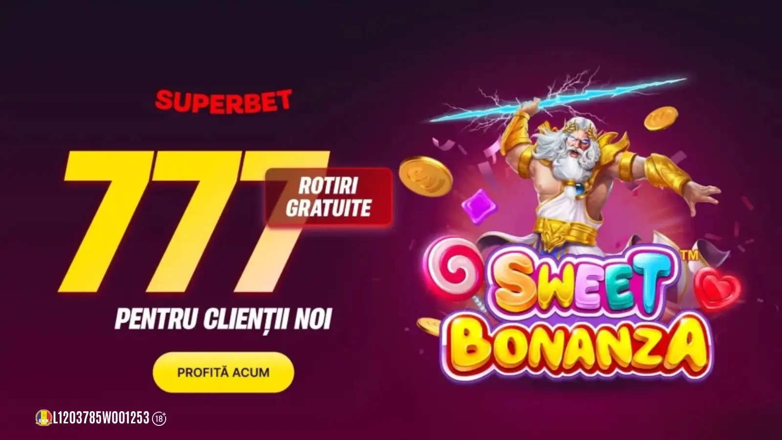 Superbet Casino 777 Rotiri Gratuite la două sloturi Pragmatic