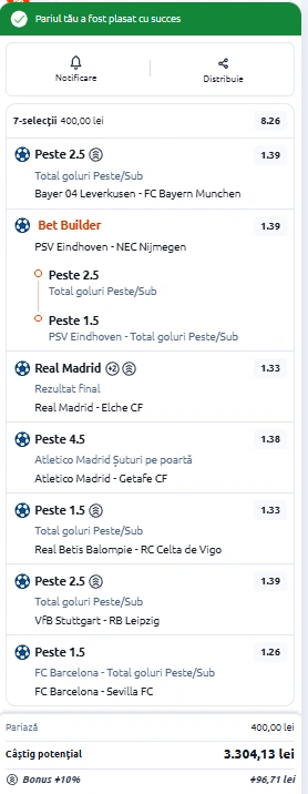 Bilet de weekend din fotbal 14.03.2026