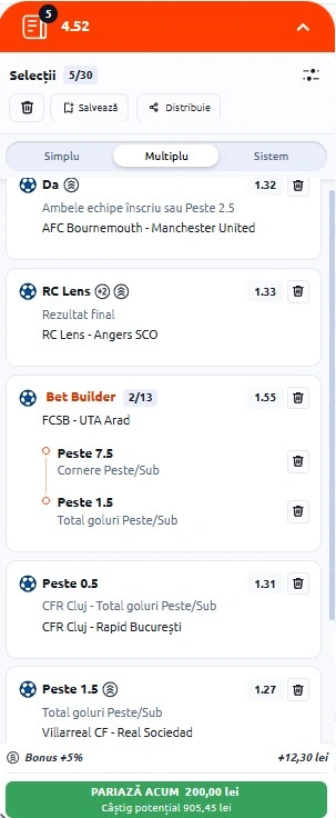 Biletul zilei azi la Betano 20.03.2026