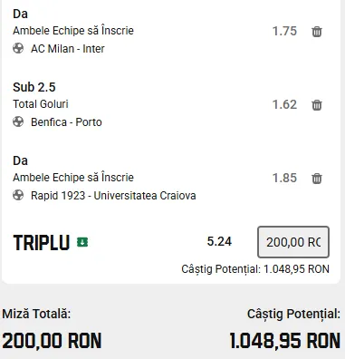 Biletul Zilei cu AI plasat pe derby-uri