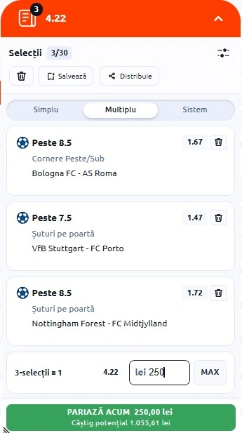 Biletul zilei din cupele europene 12 martie 2026