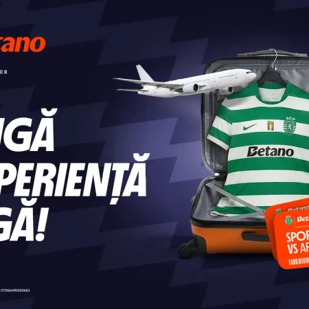 Câștigă bilete la Sporting – Arsenal în Champions League, pe platforma Betano