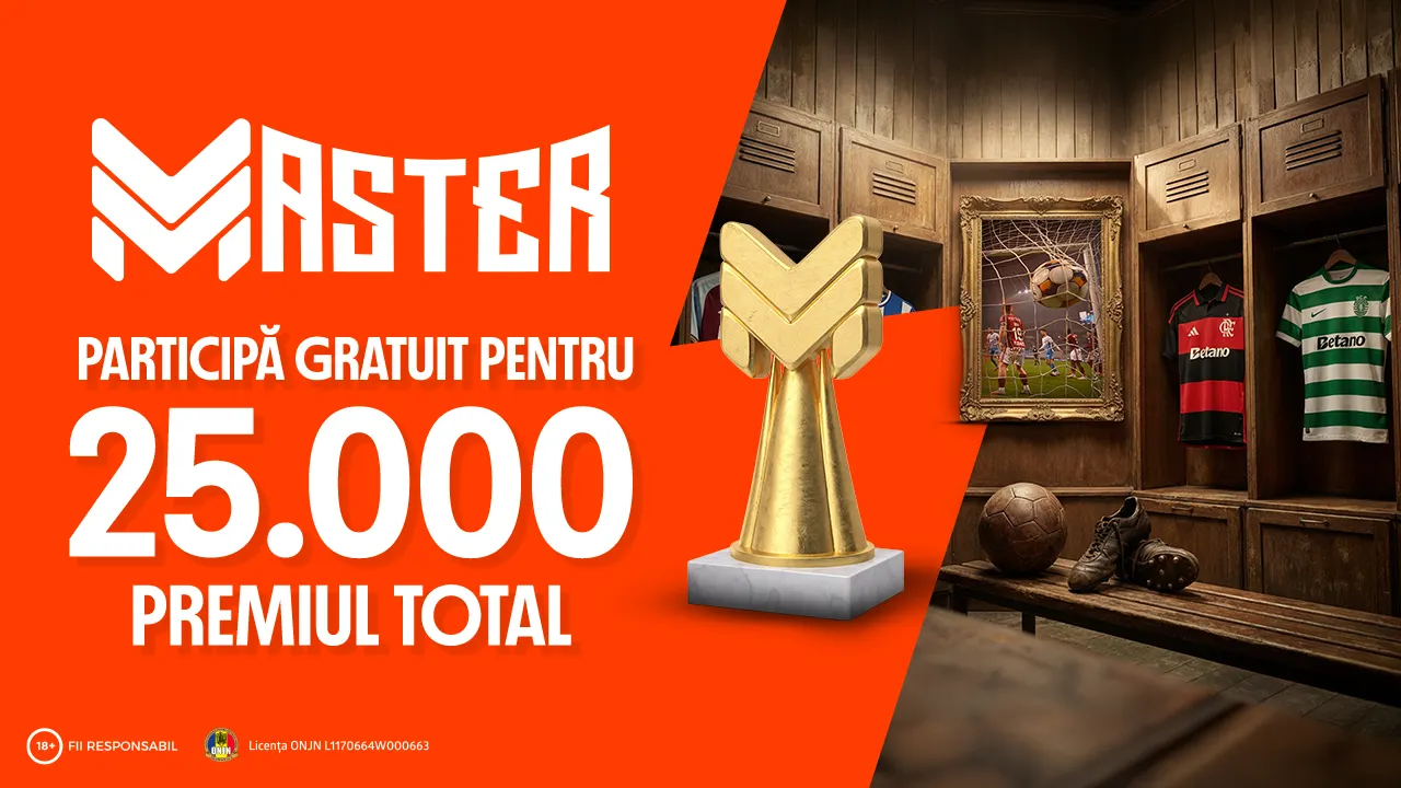 Câștigă până la 25.000 RON cu predicțiile de Champions League la Betano Master