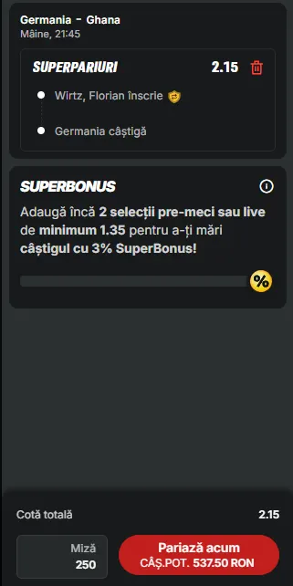 Cota 2 din fotbal 30 martie - Wirtz strălucește la naționala Germaniei