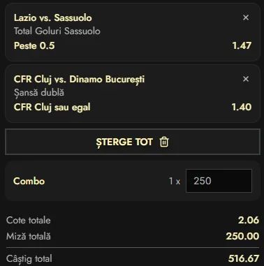 Cota 2 din fotbal 9 martie