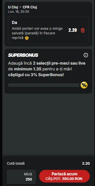 Cota 2 la Superbet 16.03.2026