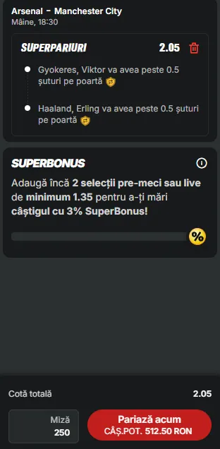 Cota 2 la Superbet 22 martie