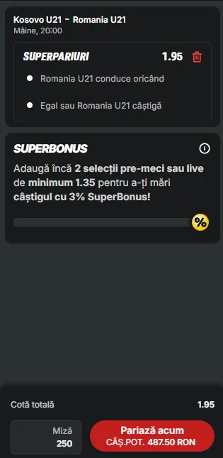Cota 2 la Superbet 27 martie