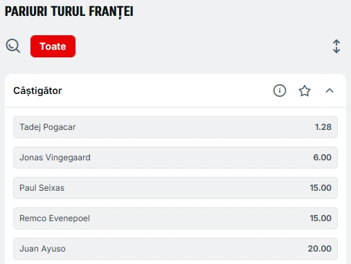 pariuri ciclism Turul Franței 2026 Superbet