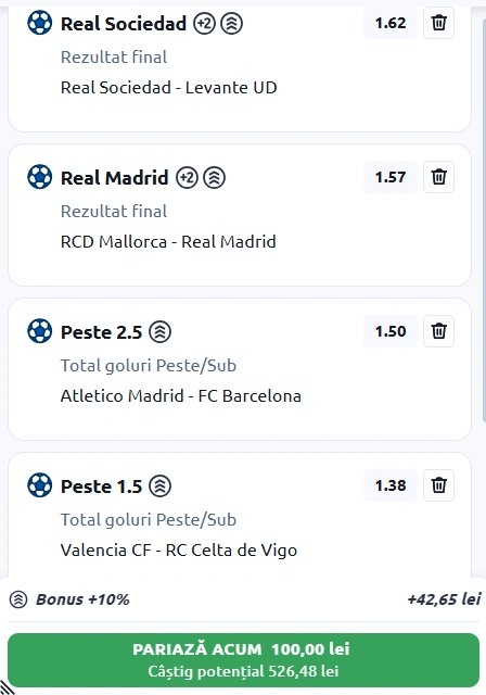 Biletul Etapei 30 din LaLiga