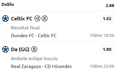 Biletul zilei Fotbal 05 Aprilie 2026