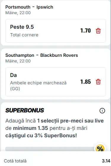 Biletul zilei Fotbal 14 Aprilie 2026