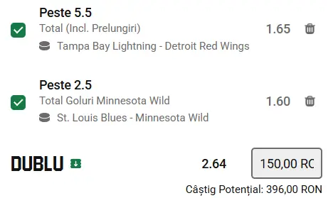 Biletul zilei Hochei 14 Aprilie 2026