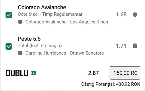 Biletul zilei Hochei 19 Aprilie 2026