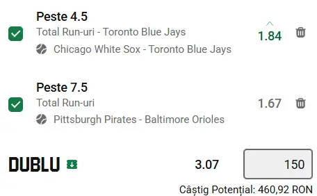 Biletul zilei baseball 04 Aprilie 2026