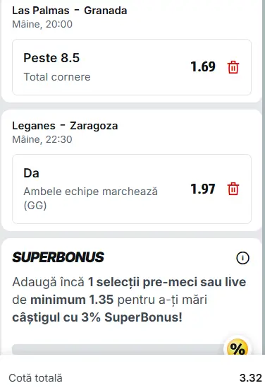 Biletul zilei fotbal 02.04.2026