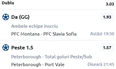 Biletul zilei fotbal 16 Aprilie 2026