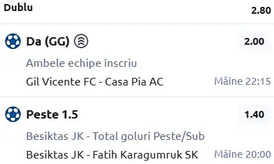 Biletul zilei fotbal 27 aprilie 2026