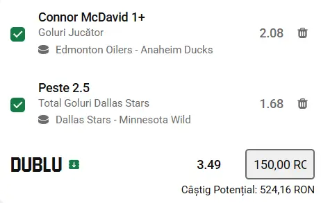 Biletul zilei hochei 29 aprilie 2026