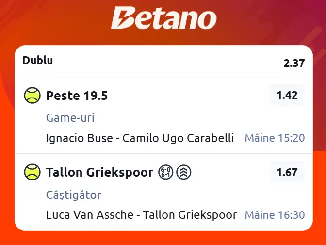 Cota 2 ATP Marrakech 2026 Open la Betano - echilibru la sud-americani și plus de experiență al olandezului