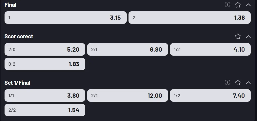 Cote pariuri la Maxbet - Antonia Ruzic vs Liudmila Samsonova, rusoaica are prima șansă la Stuttgart 2026 Open