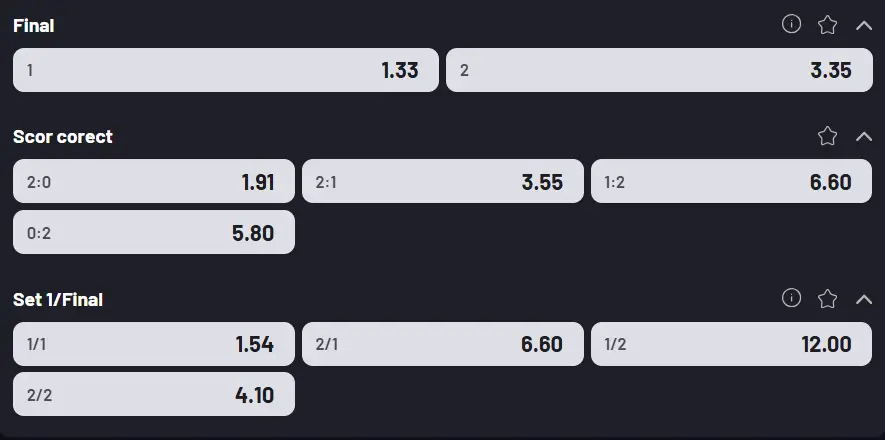Cote pariuri la Maxbet - francezul pornește cu prima șansă la Barcelona Open  Arthur Fils vs Brandon Nakashima