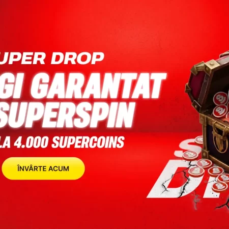 Super Drop x SuperSpin (Supercoins) la Superbet – Câștig garantat pentru toți jucătorii azi, 3 aprilie 2026
