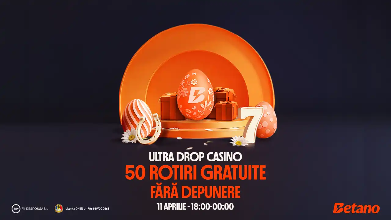 Ultra Drop Betano Casino: 50 Rotiri Gratuite fără depunere pe 11 aprilie