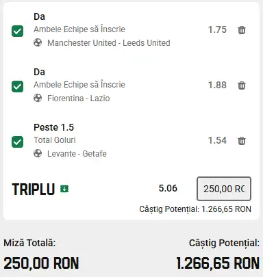 AI a generat Biletul Zilei cotă 5