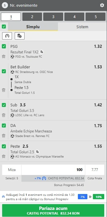 Biletul etapei a 28-a din Ligue 1 - 3 aprilie 2026