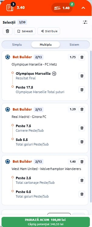 Biletul zilei azi din fotbal la Betano 10.04.2026