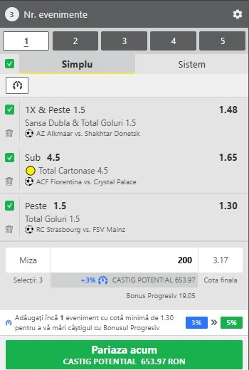 Biletul zilei din Conference League 16.04.2026