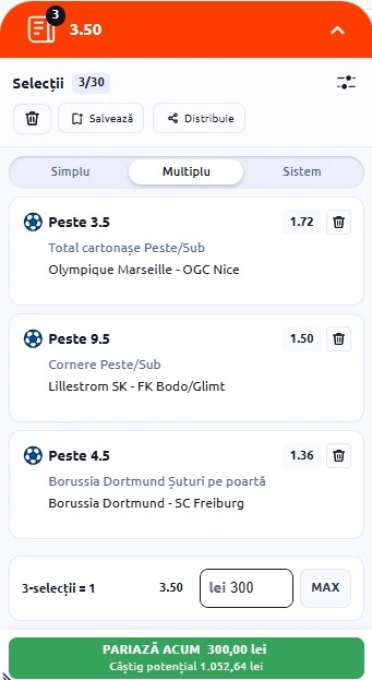 Biletul zilei din Pariuri Speciale 26 aprilie 2026