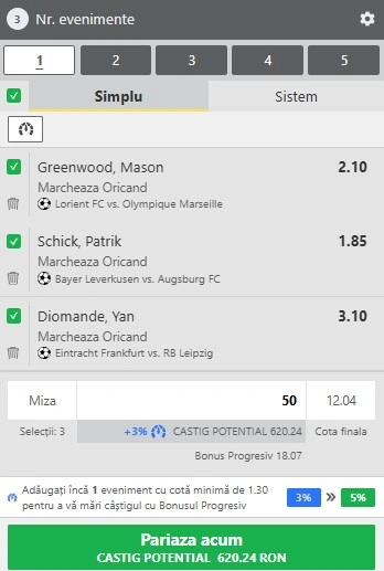 Biletul zilei pe marcatori 18 aprilie 2026