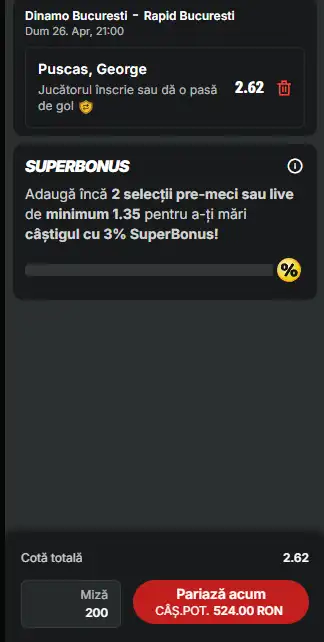 Cota 2 în derby-ul Dinamo - Rapid