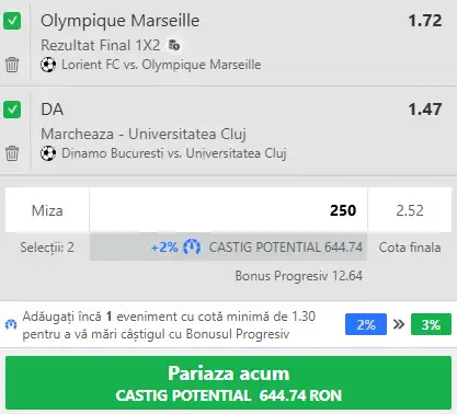 Cota 2 la Winbet 18 aprilie