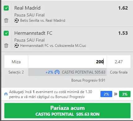 Cota 2 la Winbet 24 aprilie