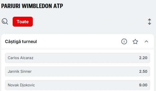 cote pariuri wimbledon 2026 la superbet