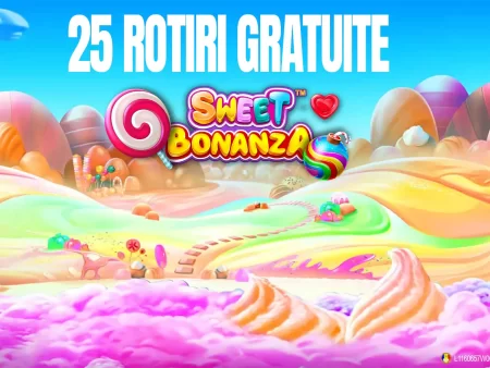 25 Rotiri Gratuite la Sweet Bonanza oferite de Unibet azi, 19.05.2026
