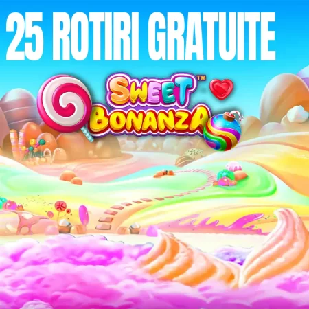 25 Rotiri Gratuite la Sweet Bonanza oferite de Unibet azi, 19.05.2026