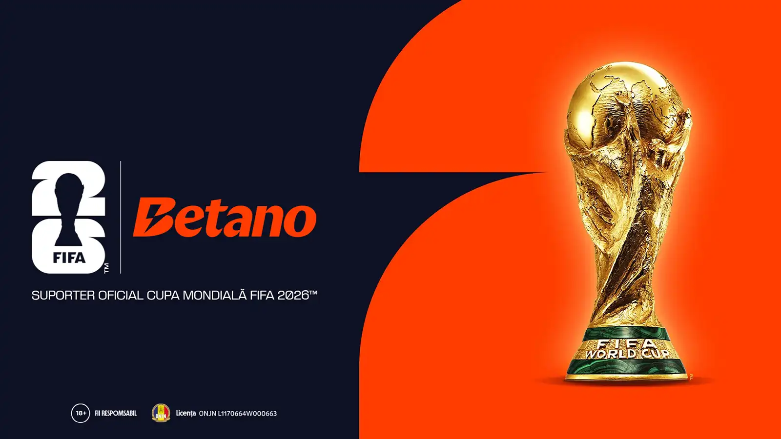 Betano este Suporter Oficial al FIFA World Cup 2026 pentru Europa și America de Sud