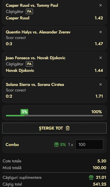 Biletul Zilei Roland Garros din 29 mai 2026