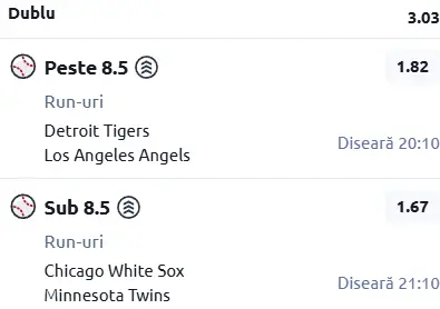 Biletul zilei baseball 28.05.2026