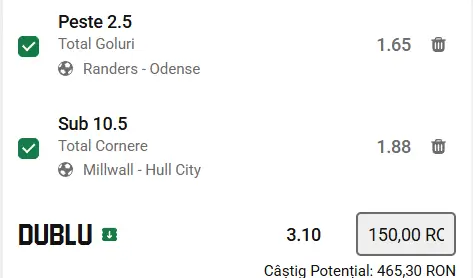 Biletul zilei fotbal 11.05.2026